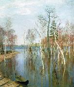 Isaac Levitan Spring, High Water china oil painting artist